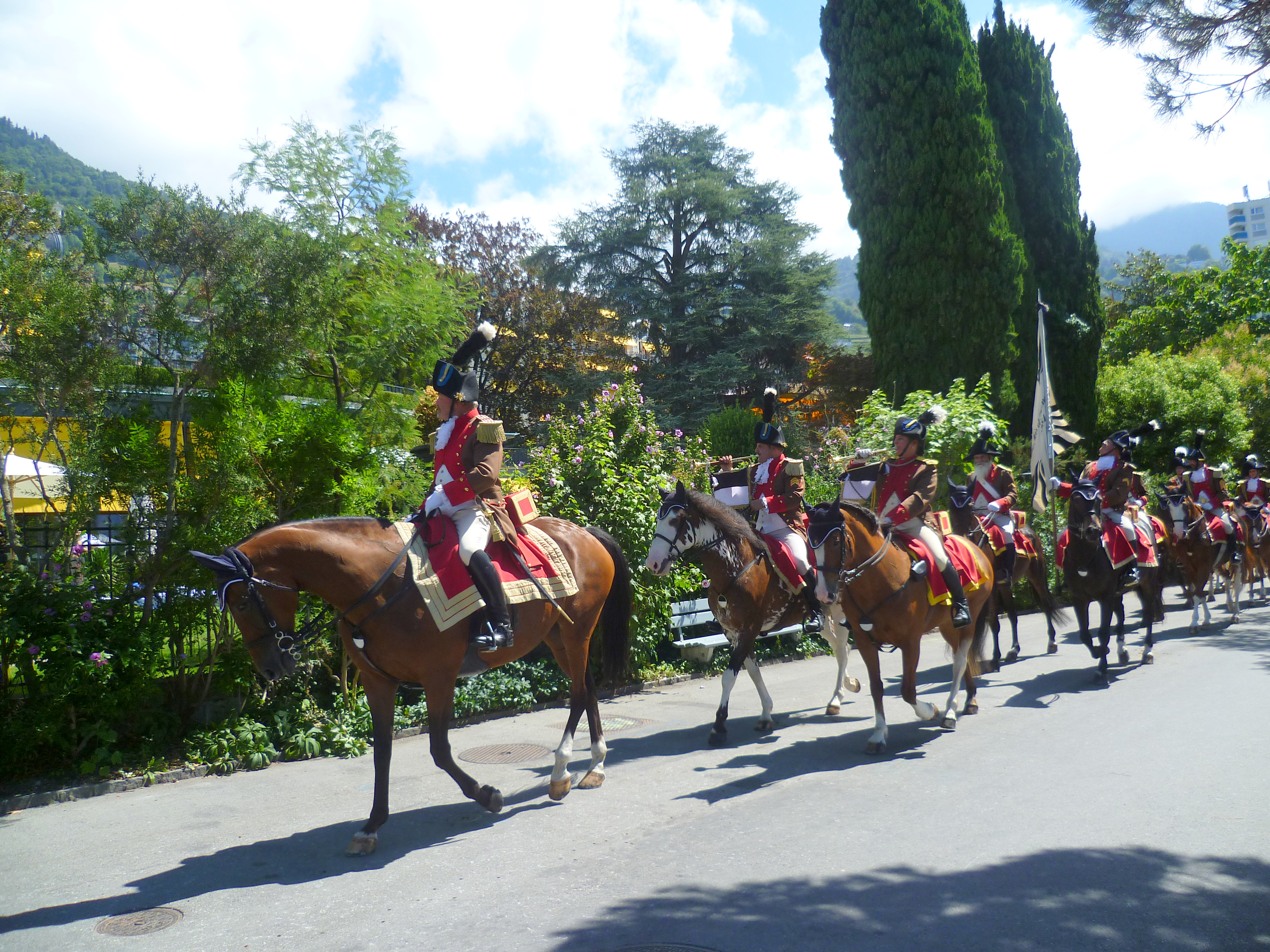 montreux parade cheval fête nationale